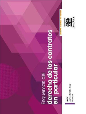 cover image of Esquemas del derecho de los contratos en particular